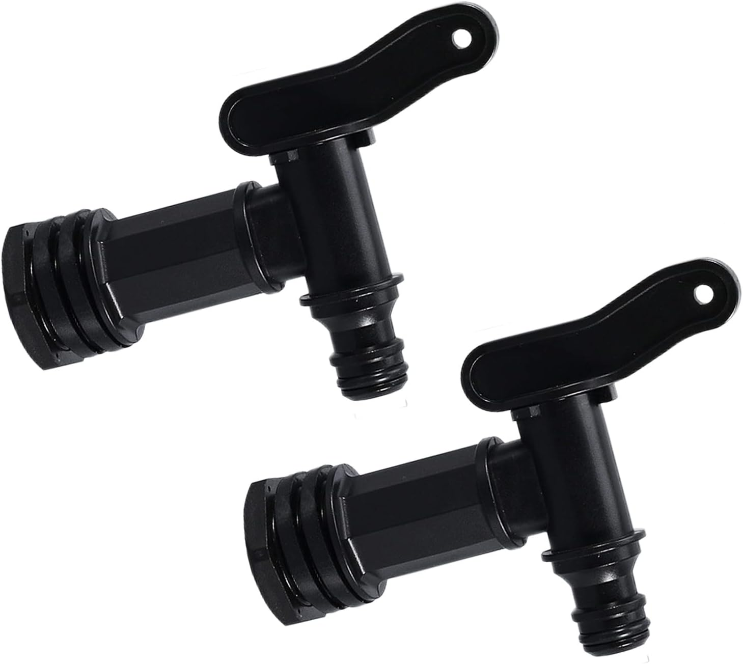 Water Butt Tap Replacement Taps with Nut,Plastic Tap for Water Butt Hose Connector,Ibc Tank Fitting Adapter,Click Fit Water Hose Pipe Rain Barrel Tap,Storage Tank Threaded Connection Taps for Garden image number 5