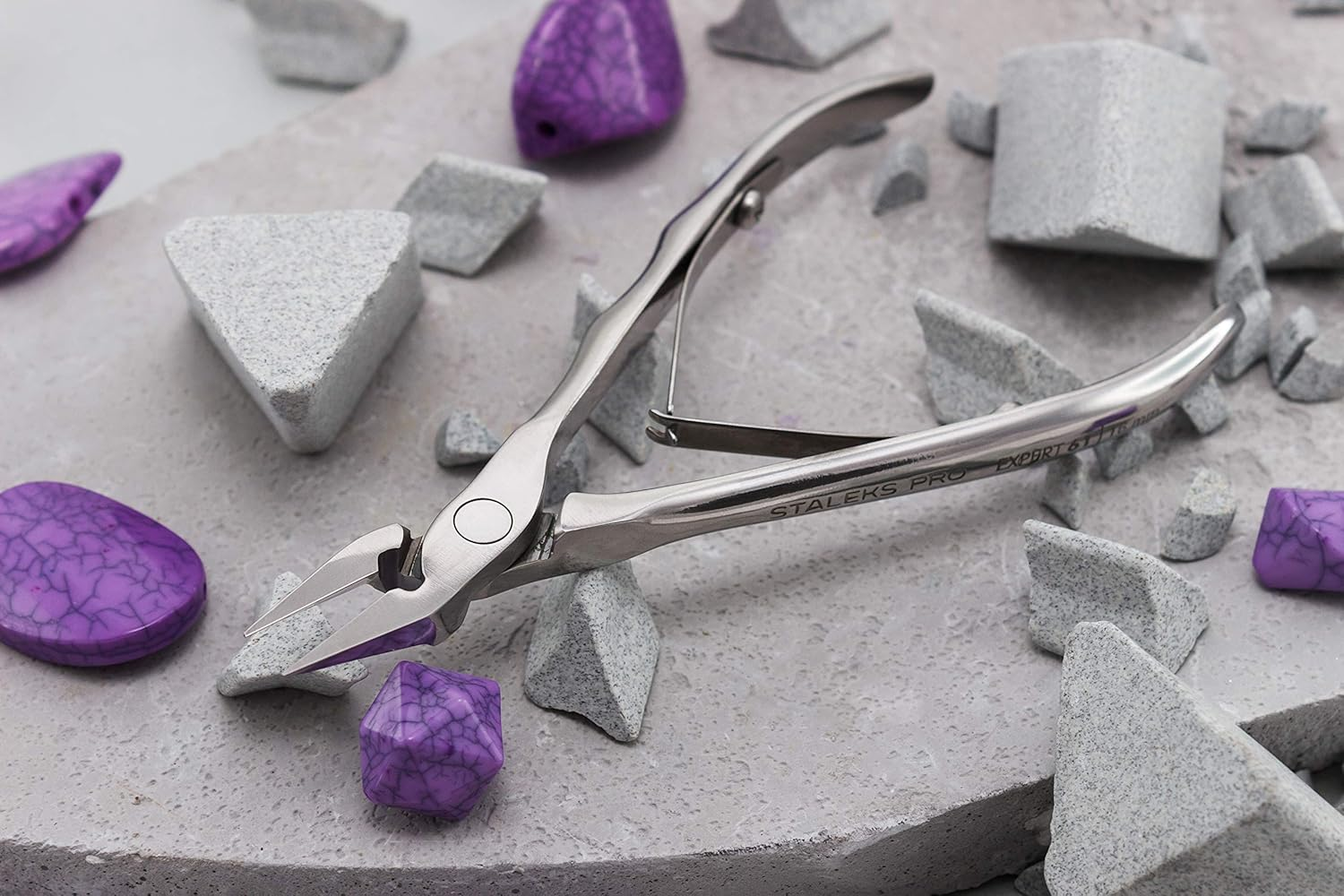 STALEKS PRO Professional Ingrown Nail Clippers 16Mm Special Pedicure Stainless Steel Expert (NE-61-16) image number 3