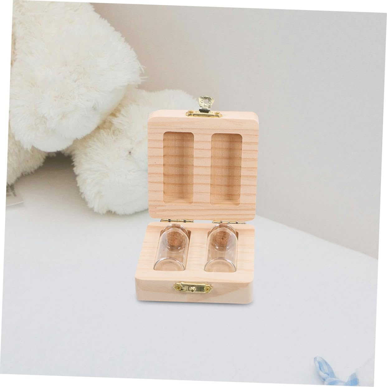 Boy Girl Fetal Hair Case Keepsake Storage Box Umbilical Cord Keepsake for Newborn Gifts image number 2