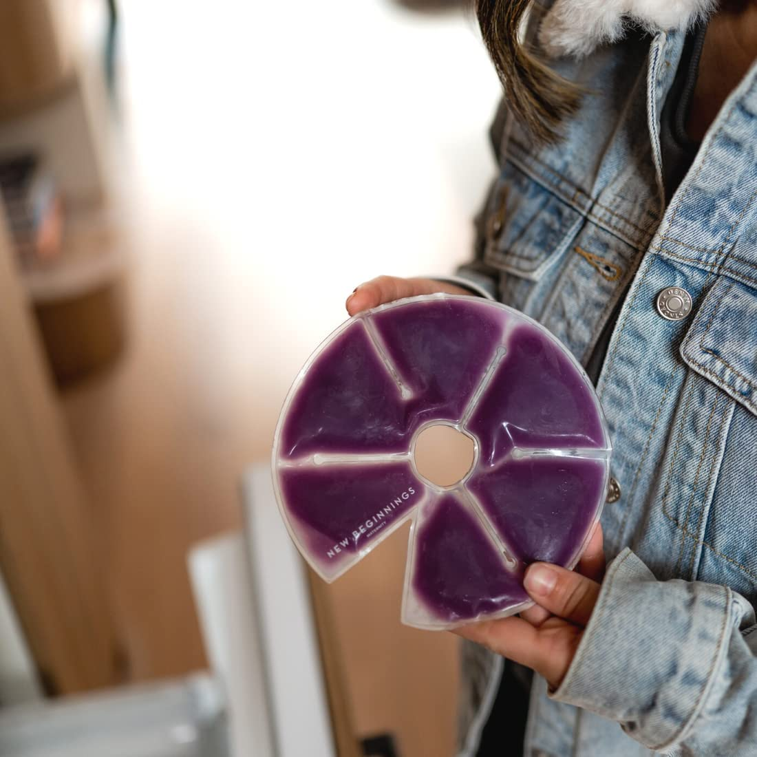 New Beginnings Reusable Breast Care Hot & Cold Therapy Packs for Breastfeeding image number 2