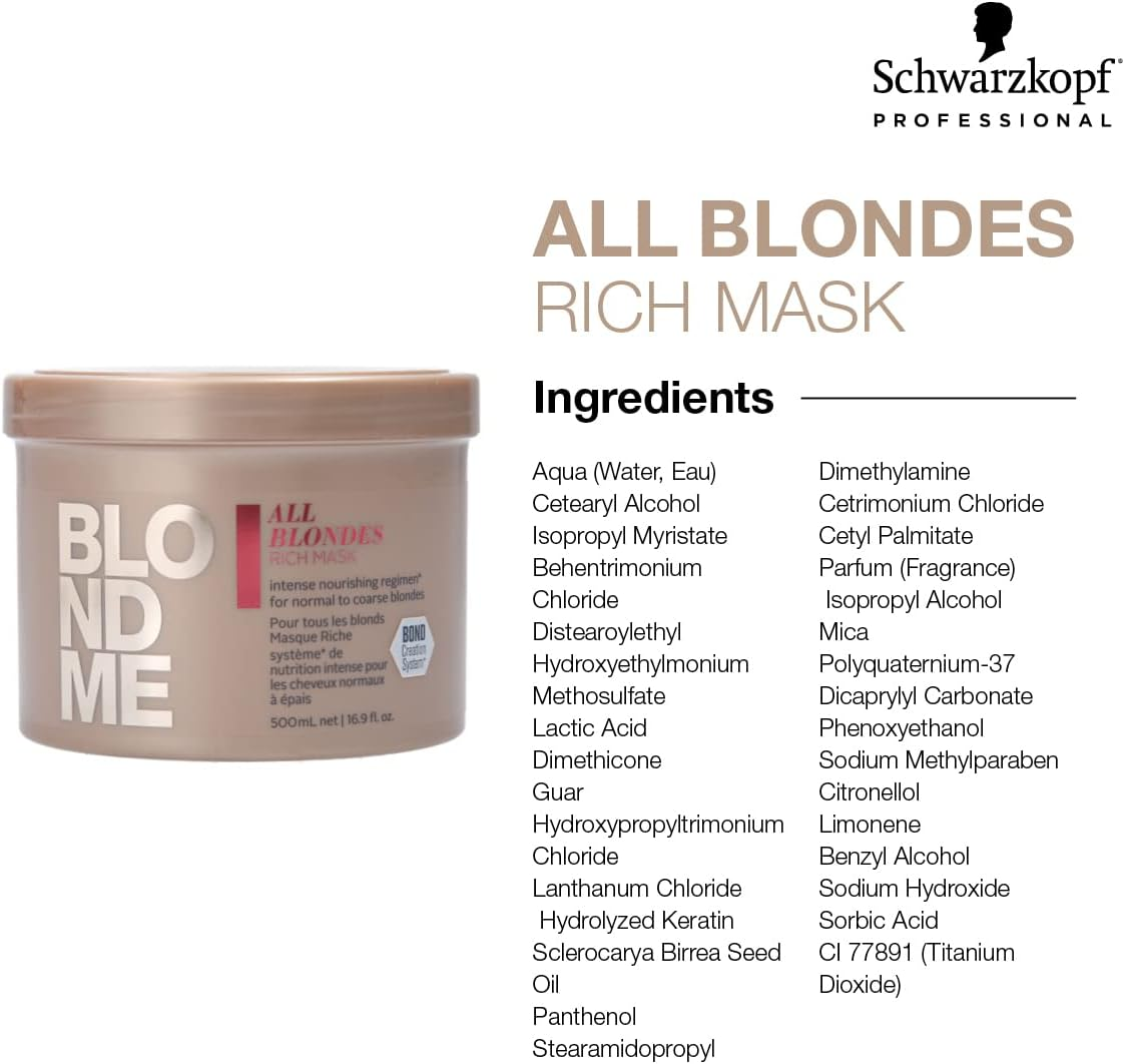 Schwarzkopf Blondme All Blondes Rich Mask 500 Ml
