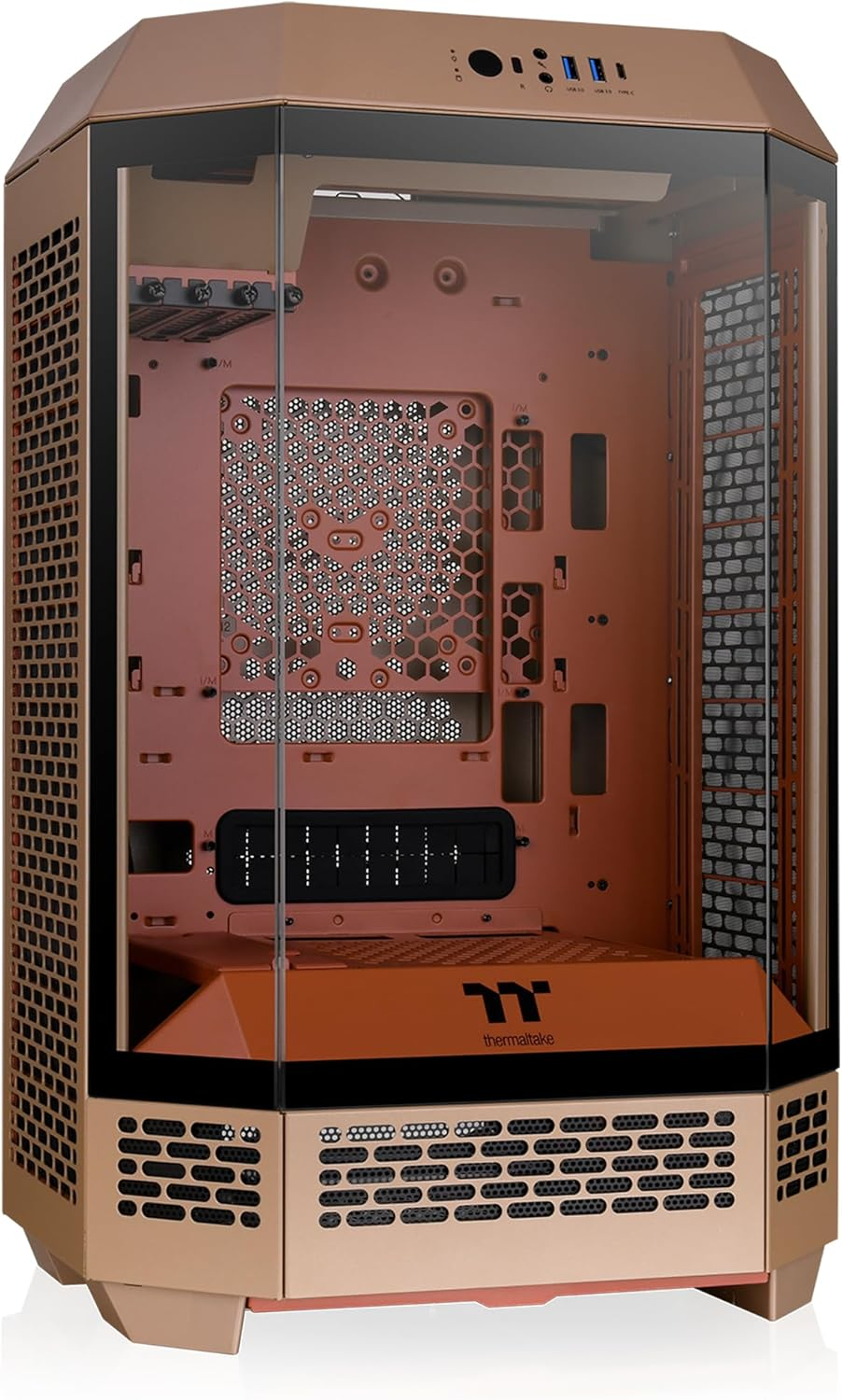 Thermaltake the Tower 300 Tempered Glass Micro Tower Case Gravel Sand Edition, CA-1Y4-00SGWN-00 image number 3