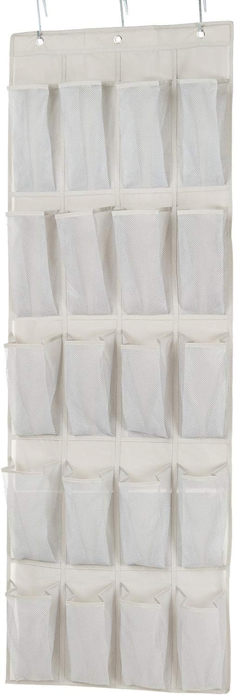 Amazon Basics 24-Pocket Over-The-Door Hanging Medium-Size Shoe Organizer