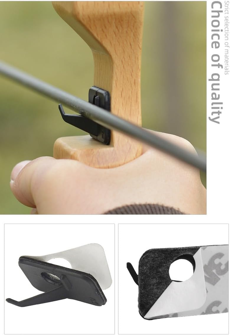PESSILIN Arrow Rest for Compound Bows，Arrow Rest for Recurve Bow, Recurve Bow Accessories(20 Pcs&Right Hand) image number 2