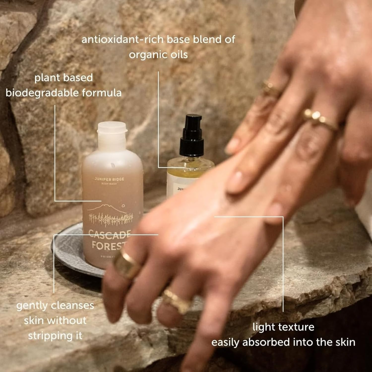 JUNIPER RIDGE Desert Cedar Body Wash - All-Purpose Liquid Castile Soap, Multi-Use Body Wash, Shampoo, Hand Wash, Face Wash, Clean, Vegan, Paraben Free, Preservative Free, 8 Oz image number 5