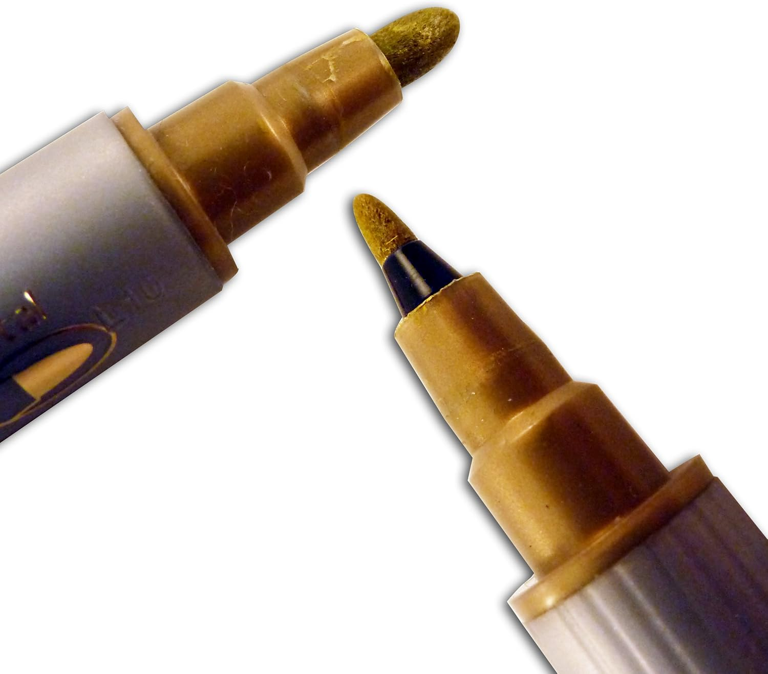 Kuretake Zig Memory System Twin Marker, Writer Metallic Colors, Gold (MS-8400-101)
