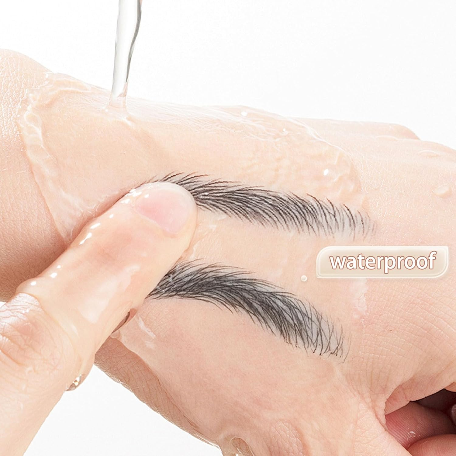 3Pcs Eyebrow Pencil, Waterproof and Long-Lasting Micro-Engraving Pattern Eye Brow Pencil, Eyebrow Strengthener Eyebrow Tint, Grayish-Brown image number 2