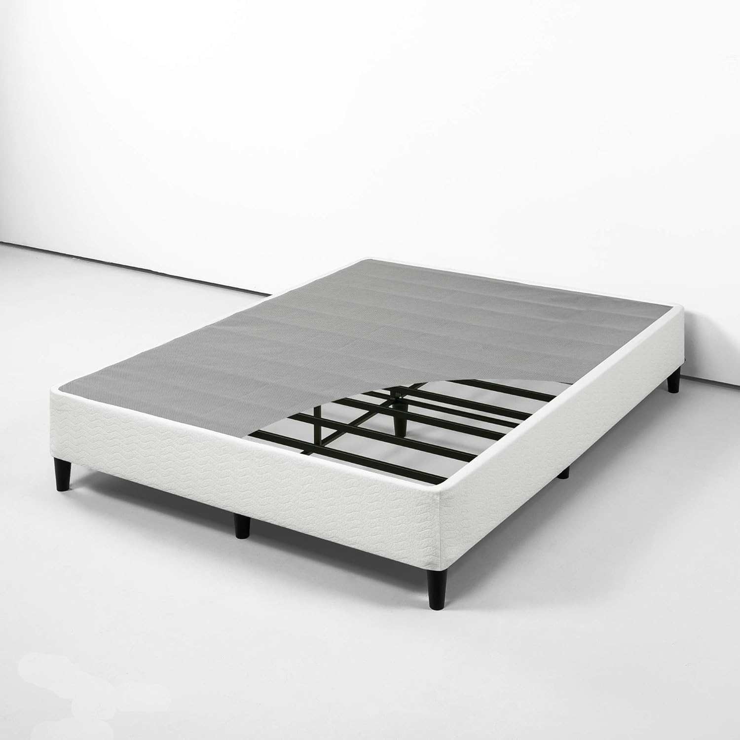 Zinus Queen Bed Base Smart Ensemble Mattress Foundation - White image number 4