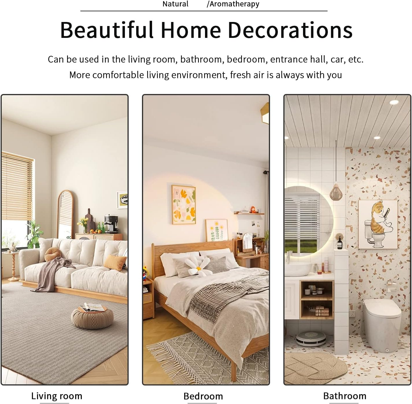 4PCS Empty Glass Fragrance Reed Diffuser Bottles, Refillable Diffuser Bottles with 20Pcs Reeds Sticks & Black Caps & Funnel, Diffuser Jars for Home Oil Fragrance Decoration (50ML) image number 4