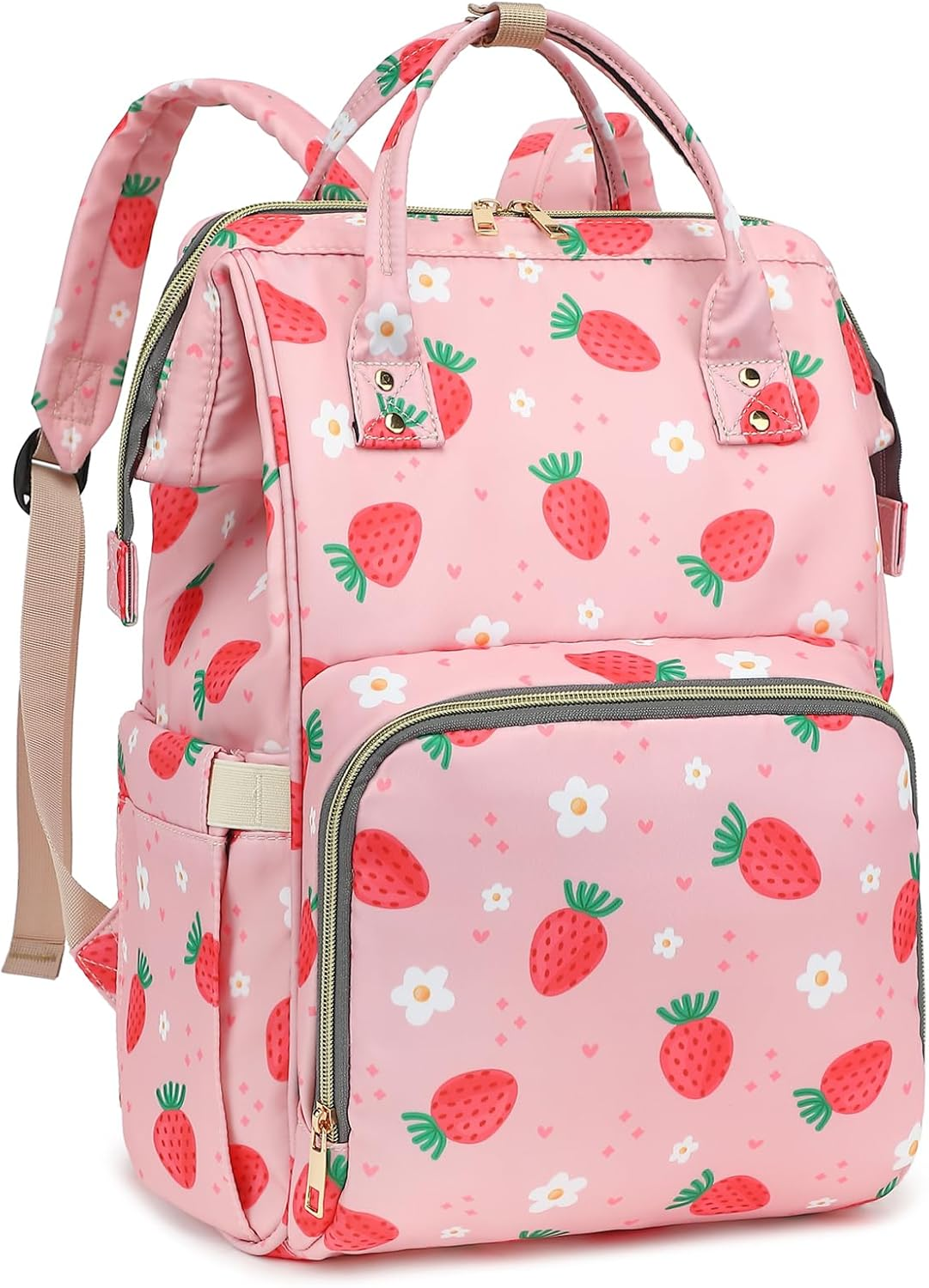 Baby Diaper Bag Backpack for Girls Boys, Xunteny Waterproof Large Maternity Nappy Bags for Mom - Cow Print image number 2