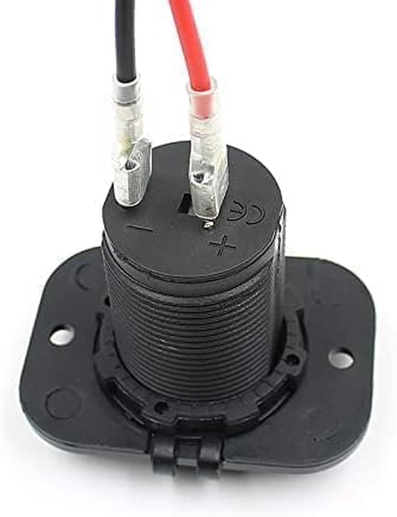 12V Car Socket USB Charger Socket Outlet for Car Installation Cigarette Lighter Waterproof image number 5