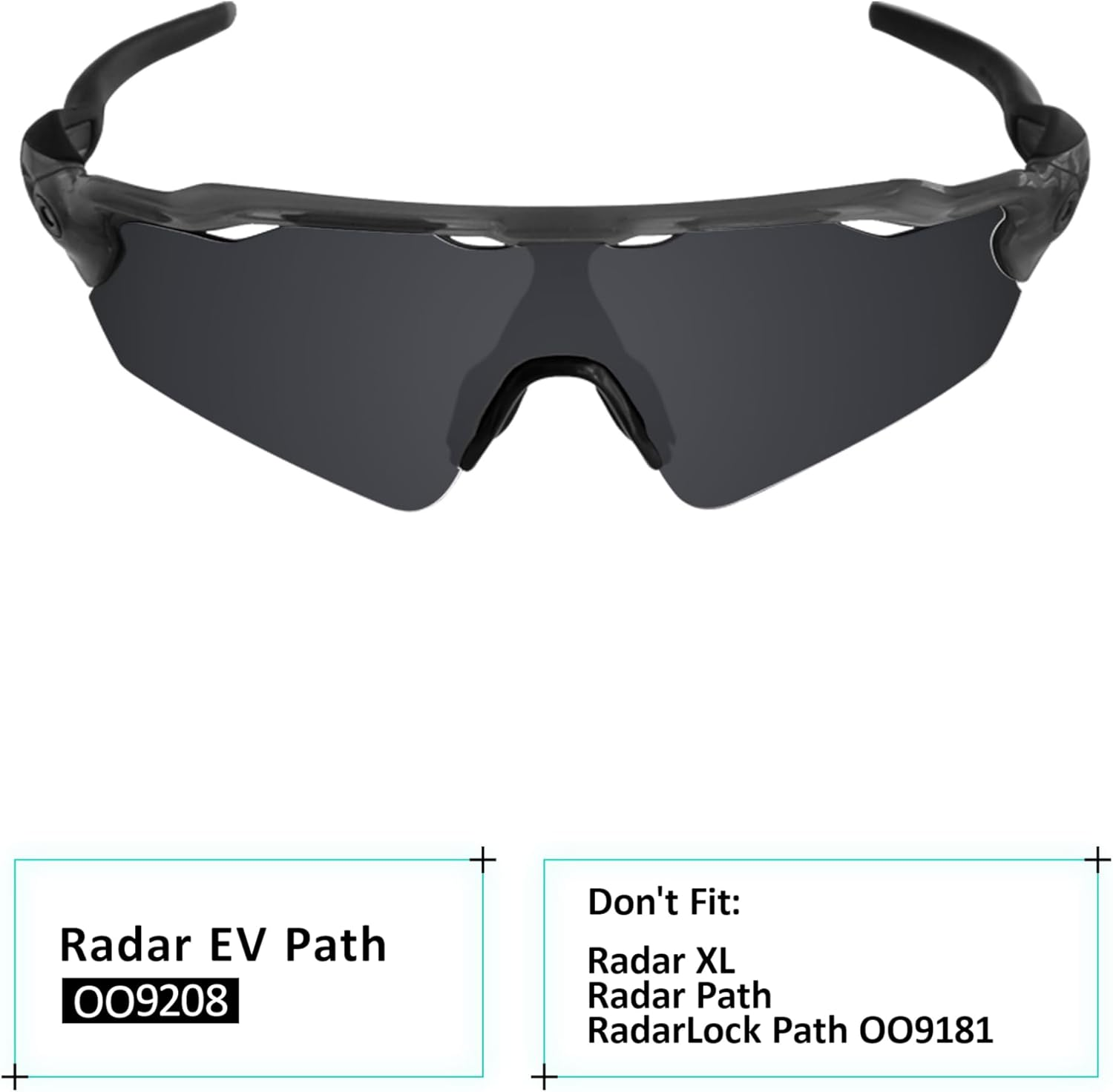 Galvanic Replacement Lenses for Oakley Radar EV Path OO9208 Sunglasses - Multiple Choices - Amber Gradient Non Polarized image number 4