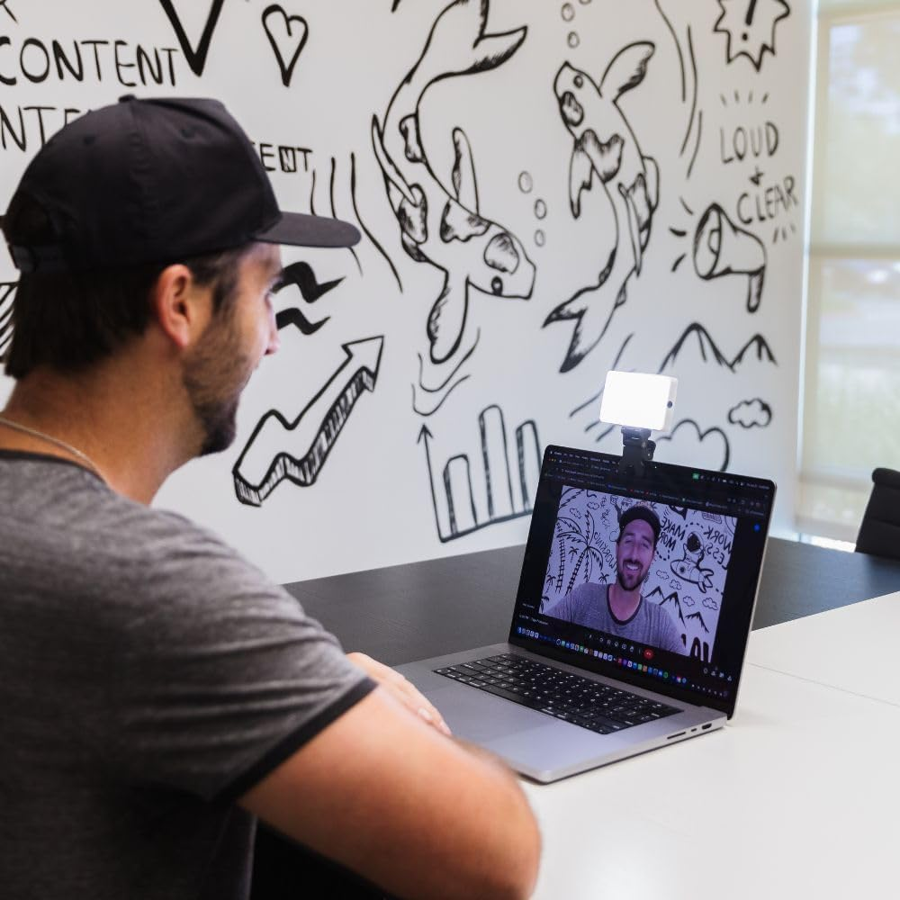 Lume Cube Video Conference Lighting Kit | Live Streaming, Video Conferencing, Remote Working | Lighting Accessory for Laptop, Adjustable Brightness and Color Temperature, Computer Mount Included image number 4