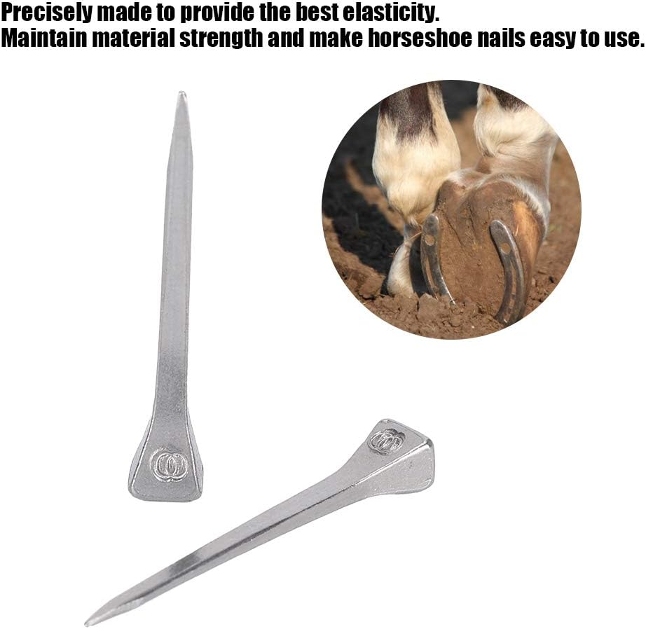 Tnfeeon 250Pcs Horseshoe Nails Pack Stained Glass Making Nails E3 Size 1.7 Inch Partner for Assembling Projects by Securing Lead or Glass image number 5