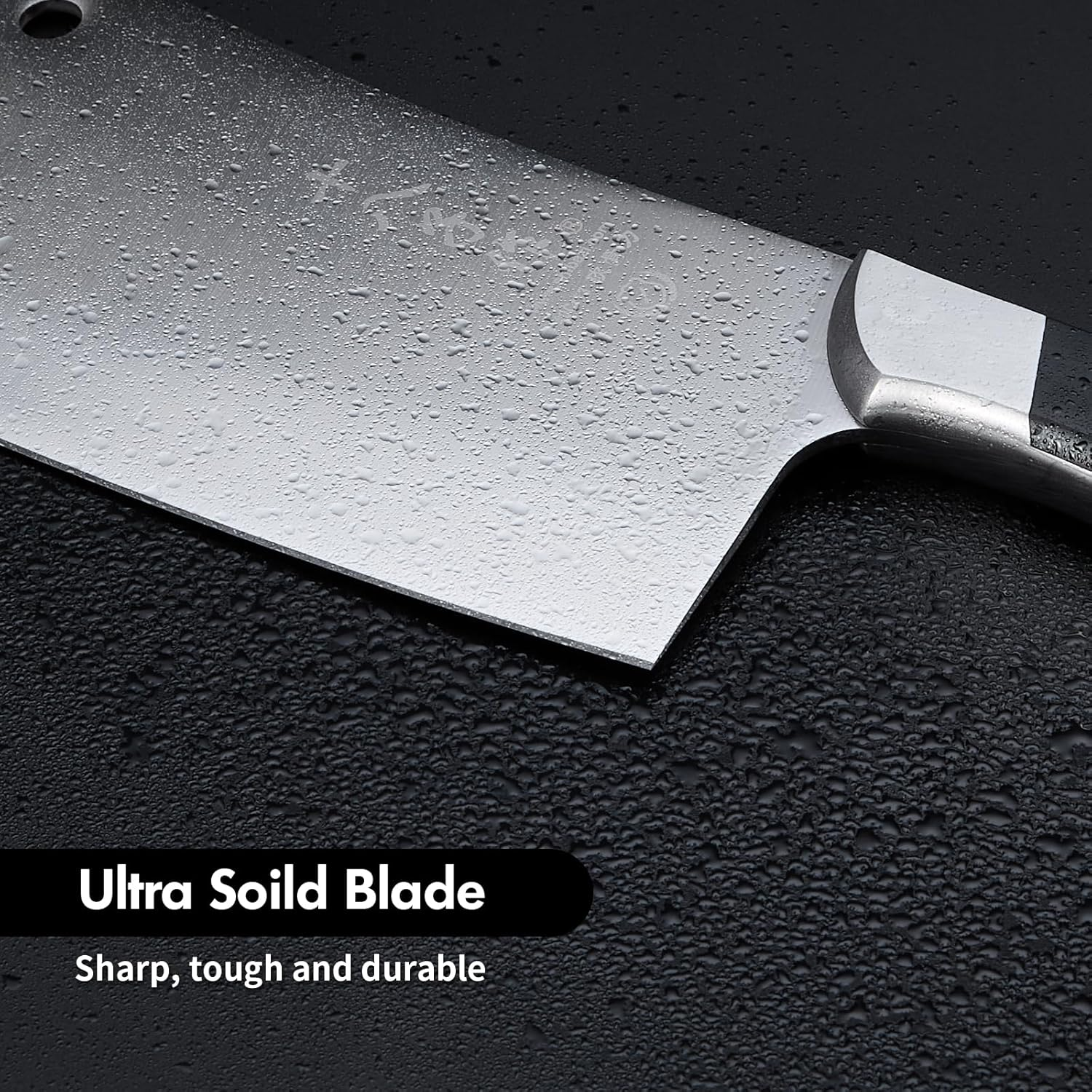 Heavy Duty Cleaver Knife SHI BA ZI ZUO Stainless Steel Bone Cleaver Vegetable Knife for Home Chopping Bones image number 6