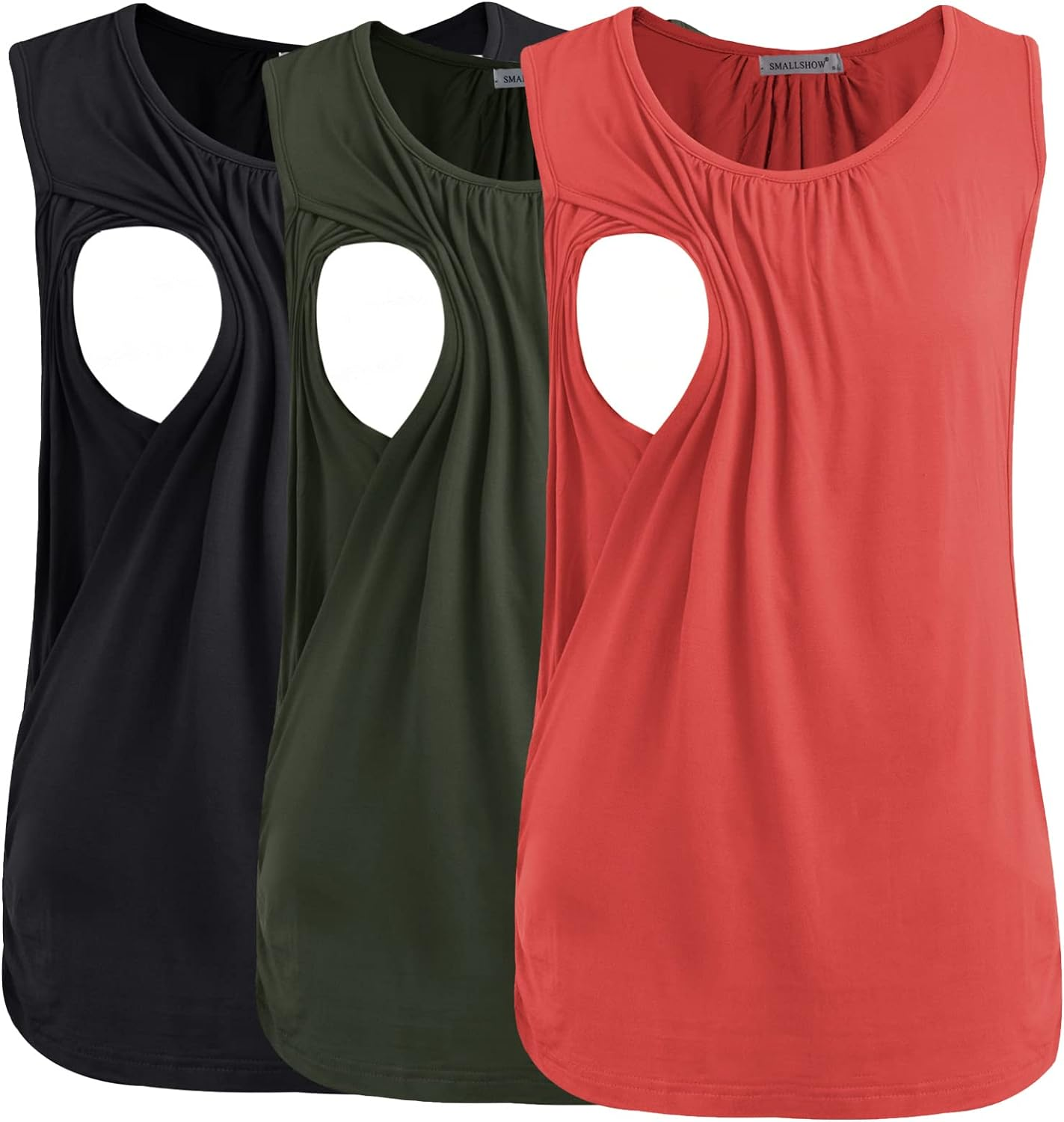 Smallshow 3Er Pack Umstands-Still-Tanktops &Auml;rmellos Stillen Tops Damen Stilloberteile