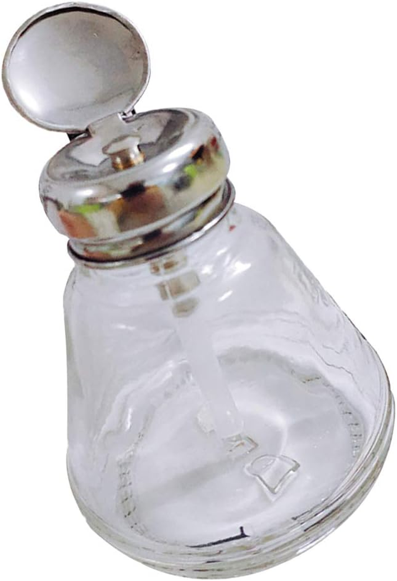 Anti-Rust Steel Push down Empty Lockable Pump Dispenser Bottle for Nail Polish and Makeup Remover, 150Ml image number 4