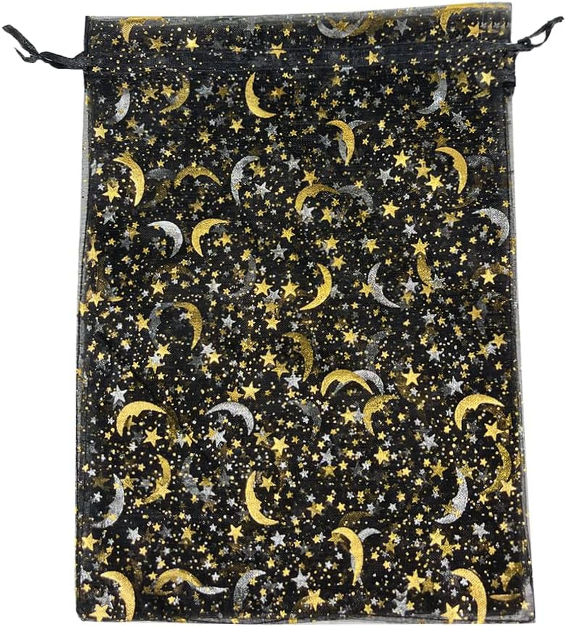 50PCS 12X16 Inches Organza Gift Bags with Drawstring Gift Packaging Big Bags -Large(Deep Purple)