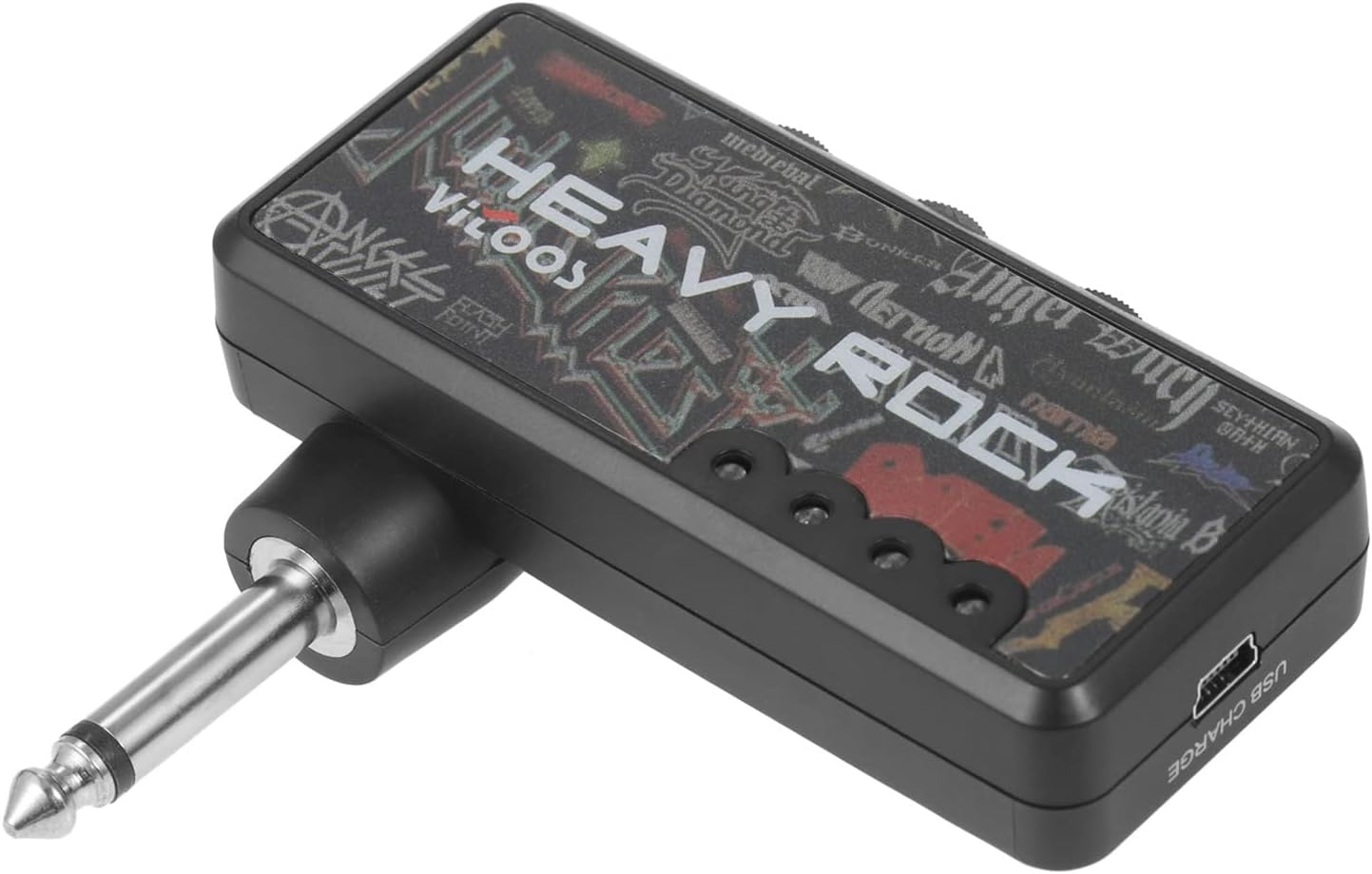 Electric Guitar Amp, Electric Guitar Plug Mini Headphone Amp Amplifier Heavy Rock Compact Portable image number 6