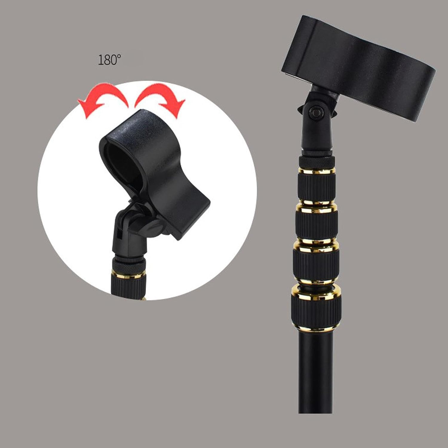 "Abbraccia" Adjustable Tripod Stand for Blow Dryer on Tabletop and Floor for Grooming image number 5