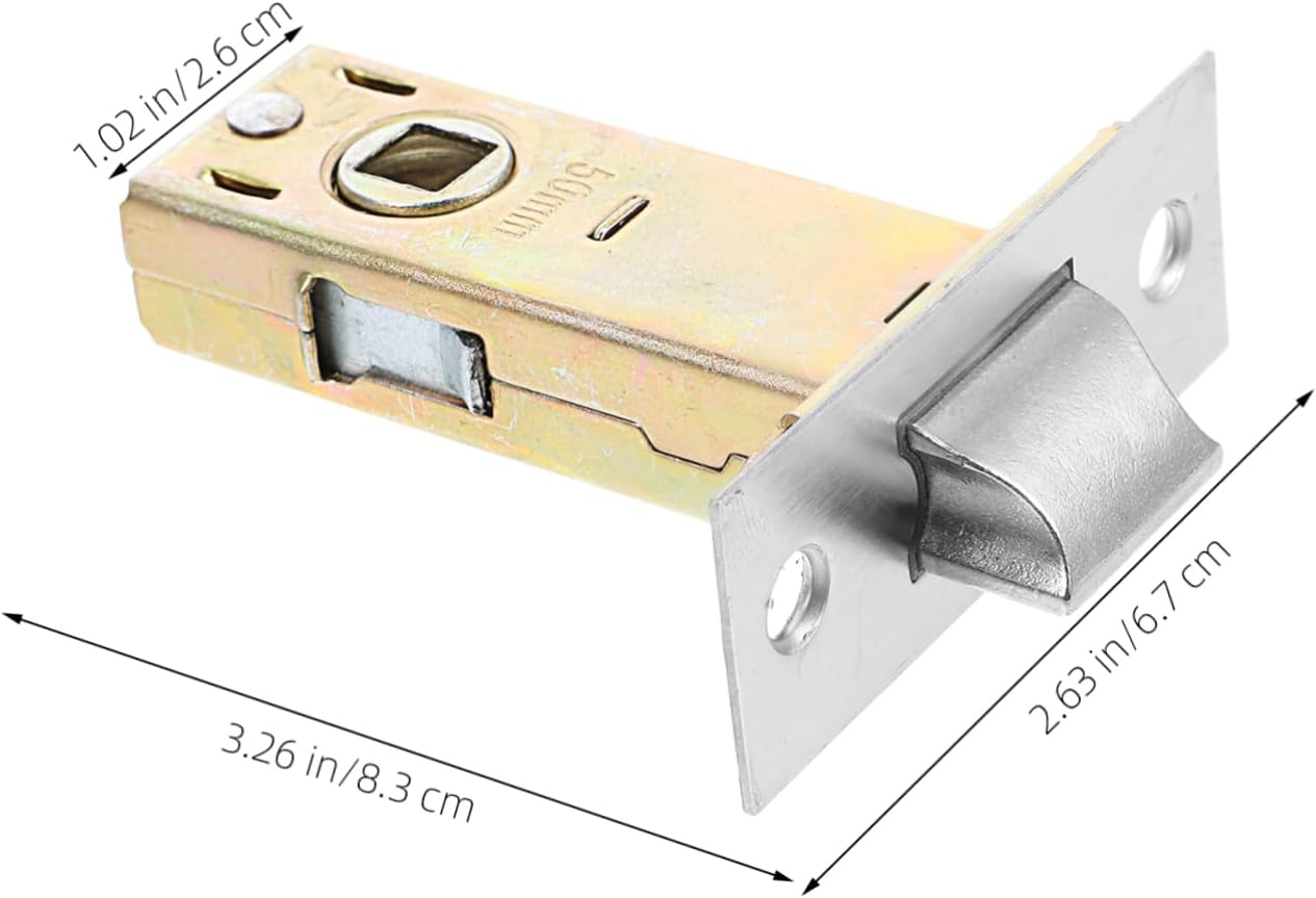 SEWACC Tubular Mortice Latch with Lever Handle Door Latch Hardware for Internal Doors 50Mm Backset with Screw Stainless Steel Finish image number 3