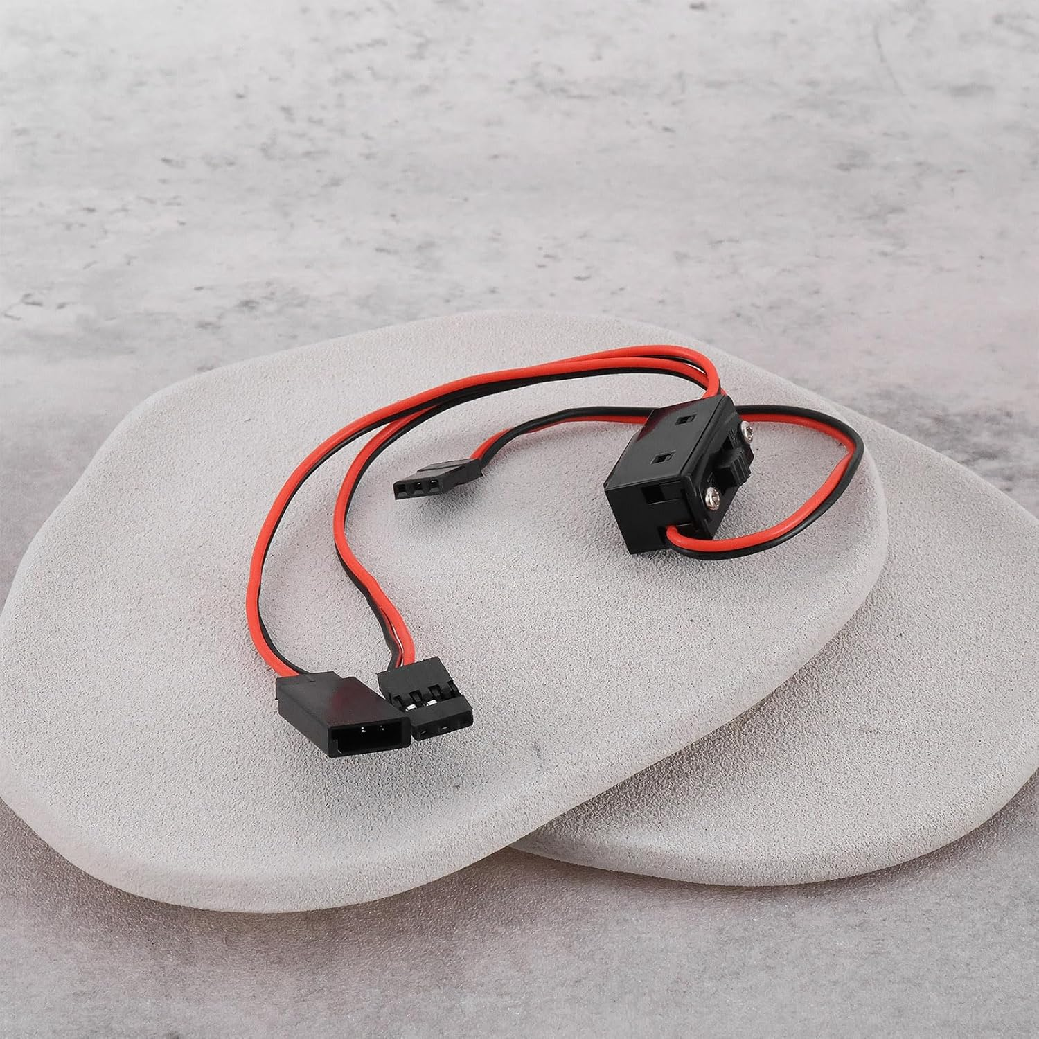 SING F LTD 2Pcs JR 3 Lead Switch Harness 30Cm for 1/10 RC Receiver Power Supply image number 2