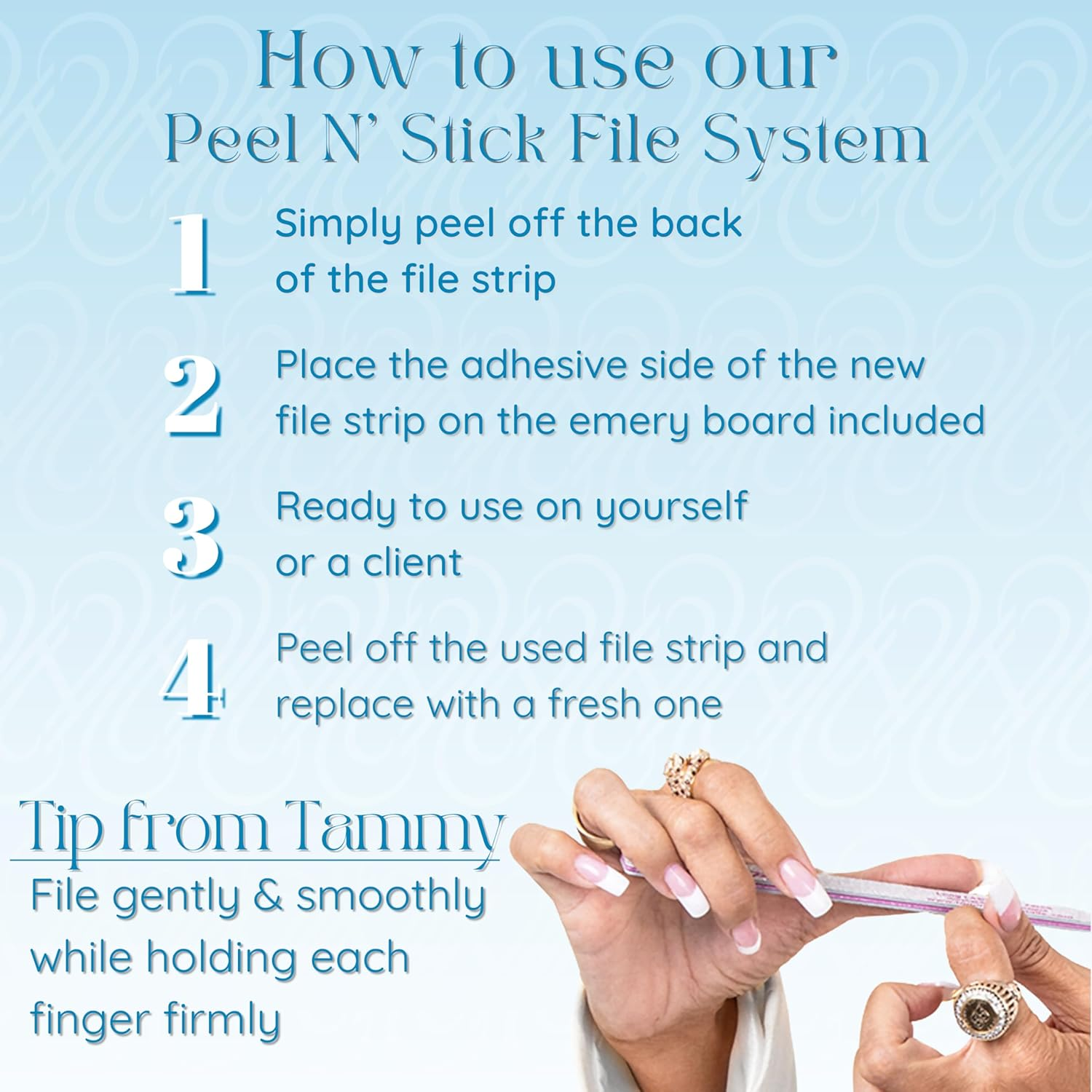 Tammy Taylor Peel 'N' Stick Long Lasing Zebra File 180 Grit 10-Pk image number 5