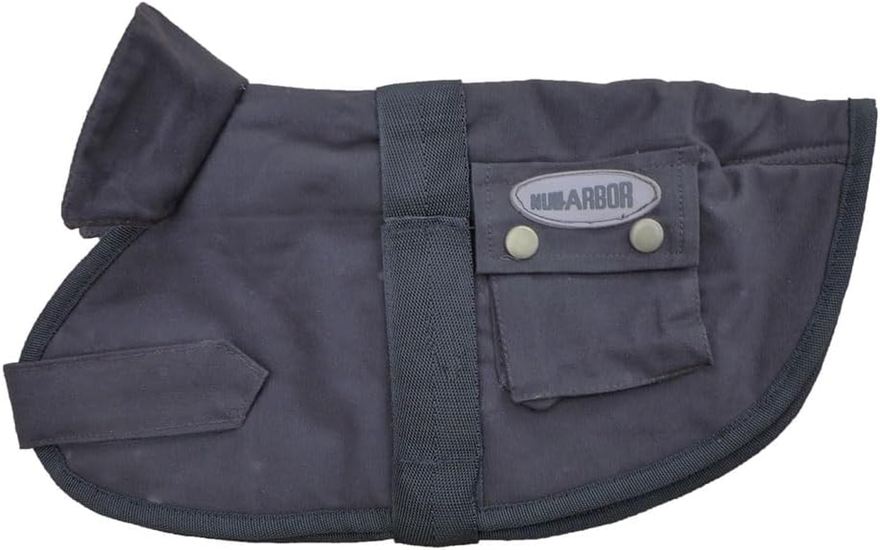 Oilskin Dog Coat Nullarbor Rug Waterproof Winter Sherpa Fur Lined 25Cm-85Cm (25Cm)