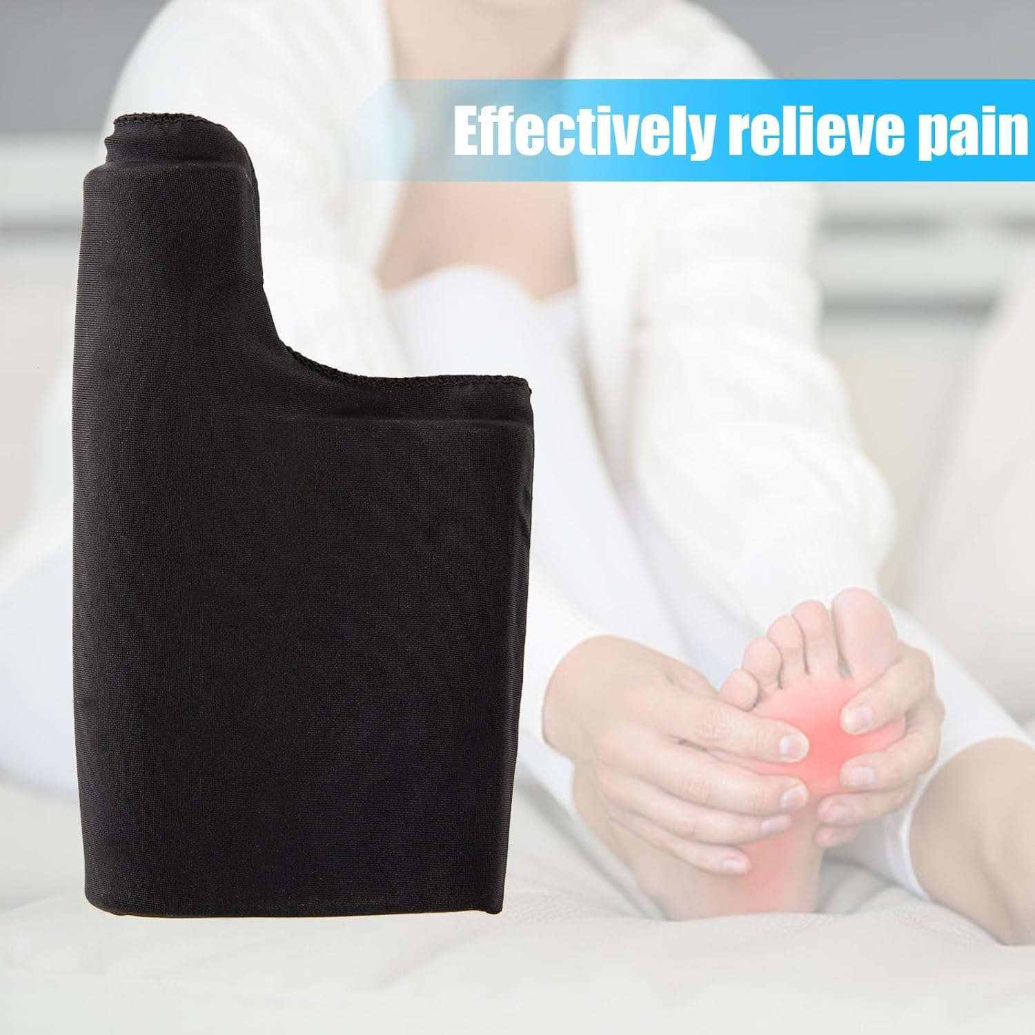 Foot Ice Packs (1 Pair) Big Toe Wrap for Cold & Heat Therapy - Pain Relief for Bunion, Plantar Fasciitis, Swelling, Sprains, Post-Surgery Recovery - Reusable Gel Pack image number 2