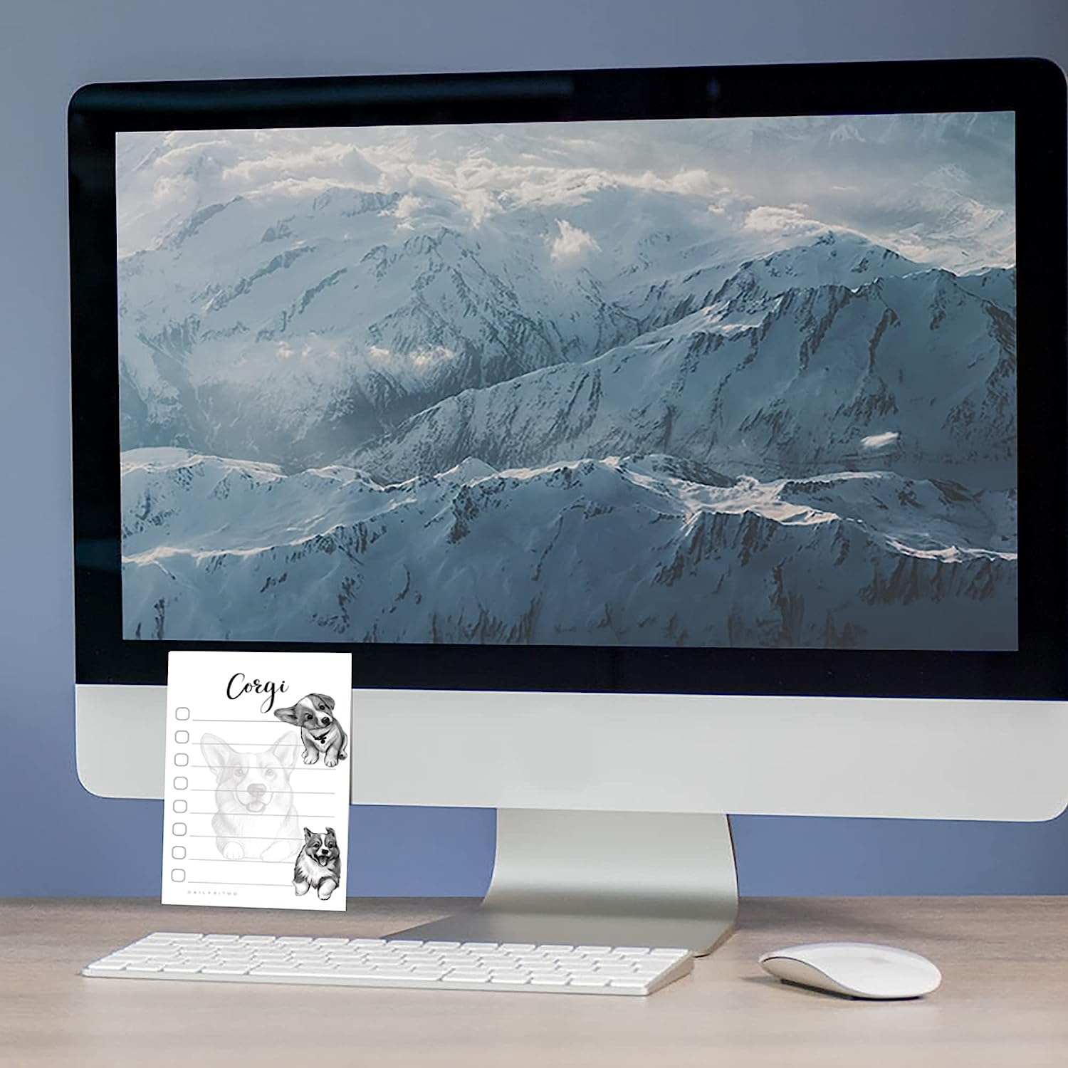 Welsh Corgi Puppies Sticky to Do List Notepad - Dog Sticky Notes Stationary School Supplies for Corgi Mom | Corgi Gifts for Corgi Lovers | 4" X 6" 50 Pages image number 1