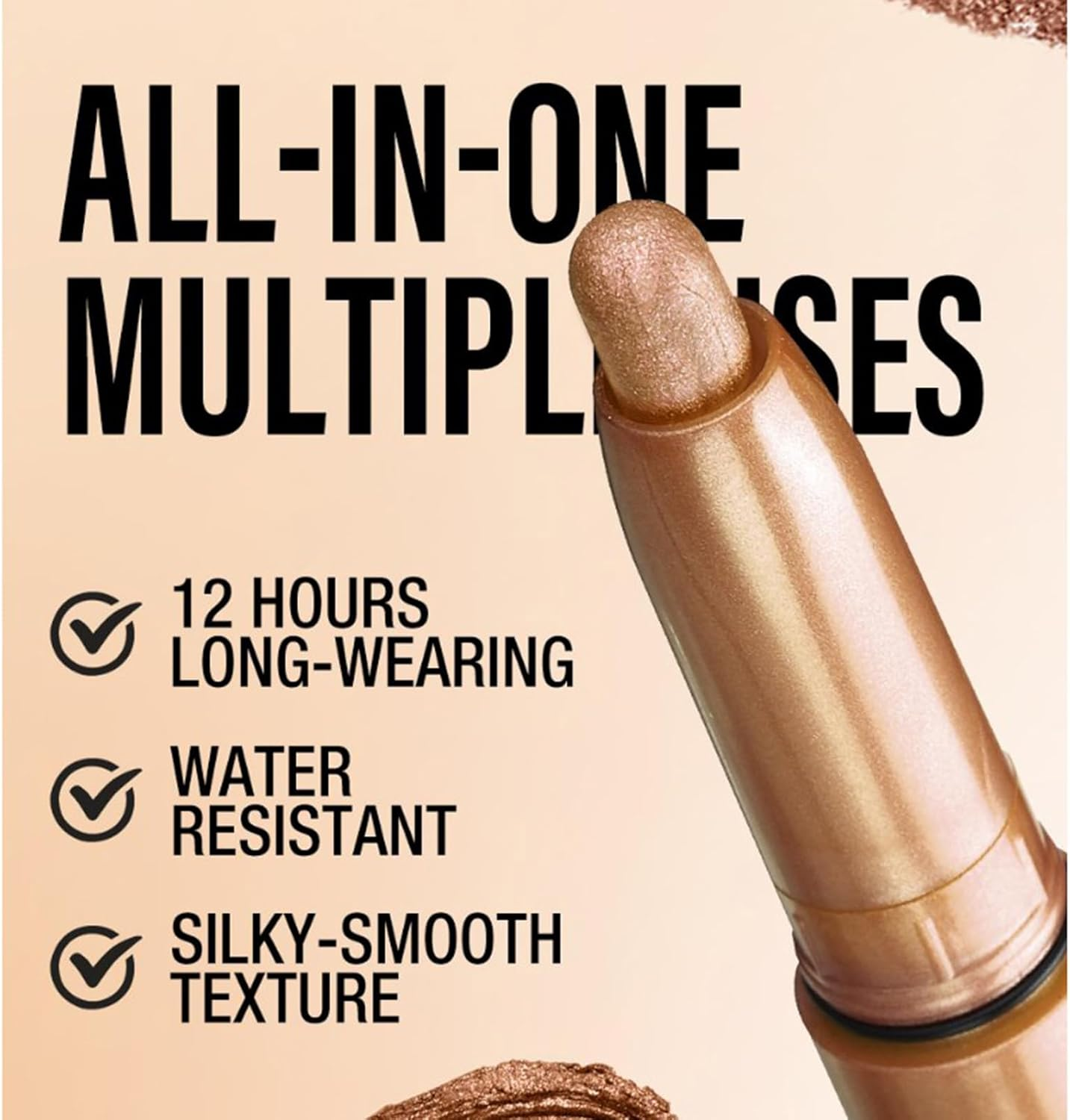 Roseflower 6 Colors Eyeshadow Shimmer Stick, Highlighter Eye Shadow Stick Set, Colorful Eyeshadow Pencil Crayon Creamy, Waterproof Pearly Sparkle Glitter Cream Stick Pen Eyeliner Makeup for Women - A image number 6