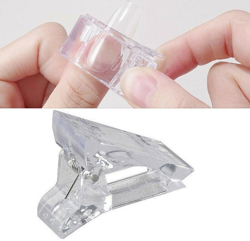 5-50PCS Nail Tips Clip Clamps for Poly Gel Quick Building Extension Builder Tool, 0.2-1 Inch Size Range image number 6