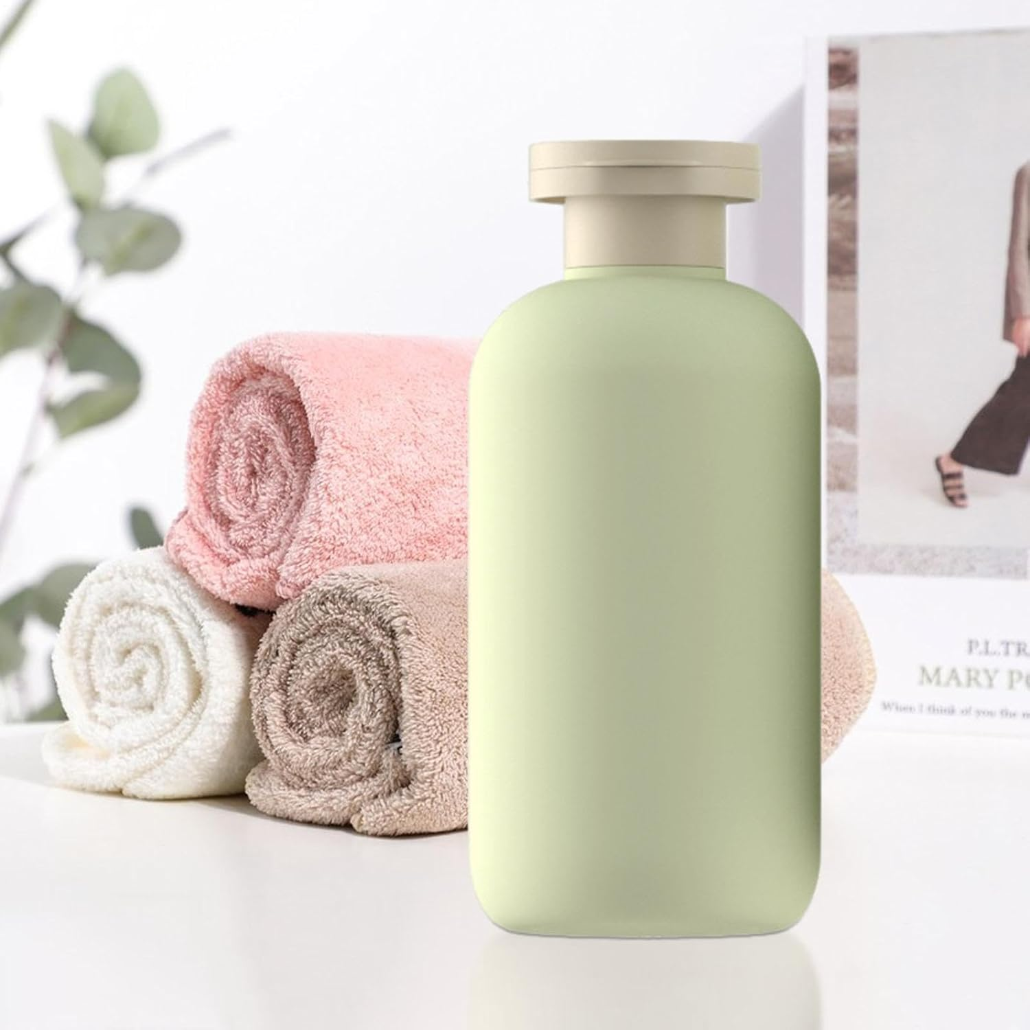 Travel Shampoo Bottles - Toilet Bottles | Empty Travel Bottle | Leak Proof Refillable Conditioner Dispenser | Reusable Portable Liquid Container | Press Toiletries Dispenser image number 2