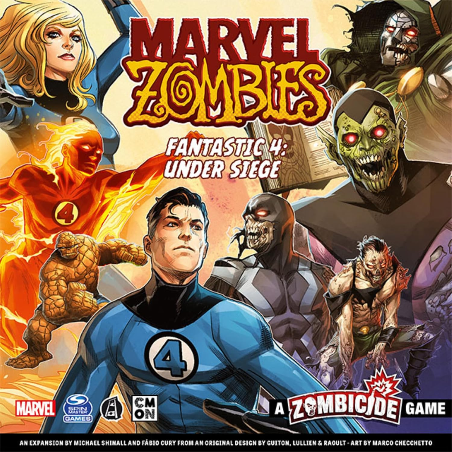 Asmodee Marvel Zombies Fantastic 4 under Siege a Zombicide Game image number 2