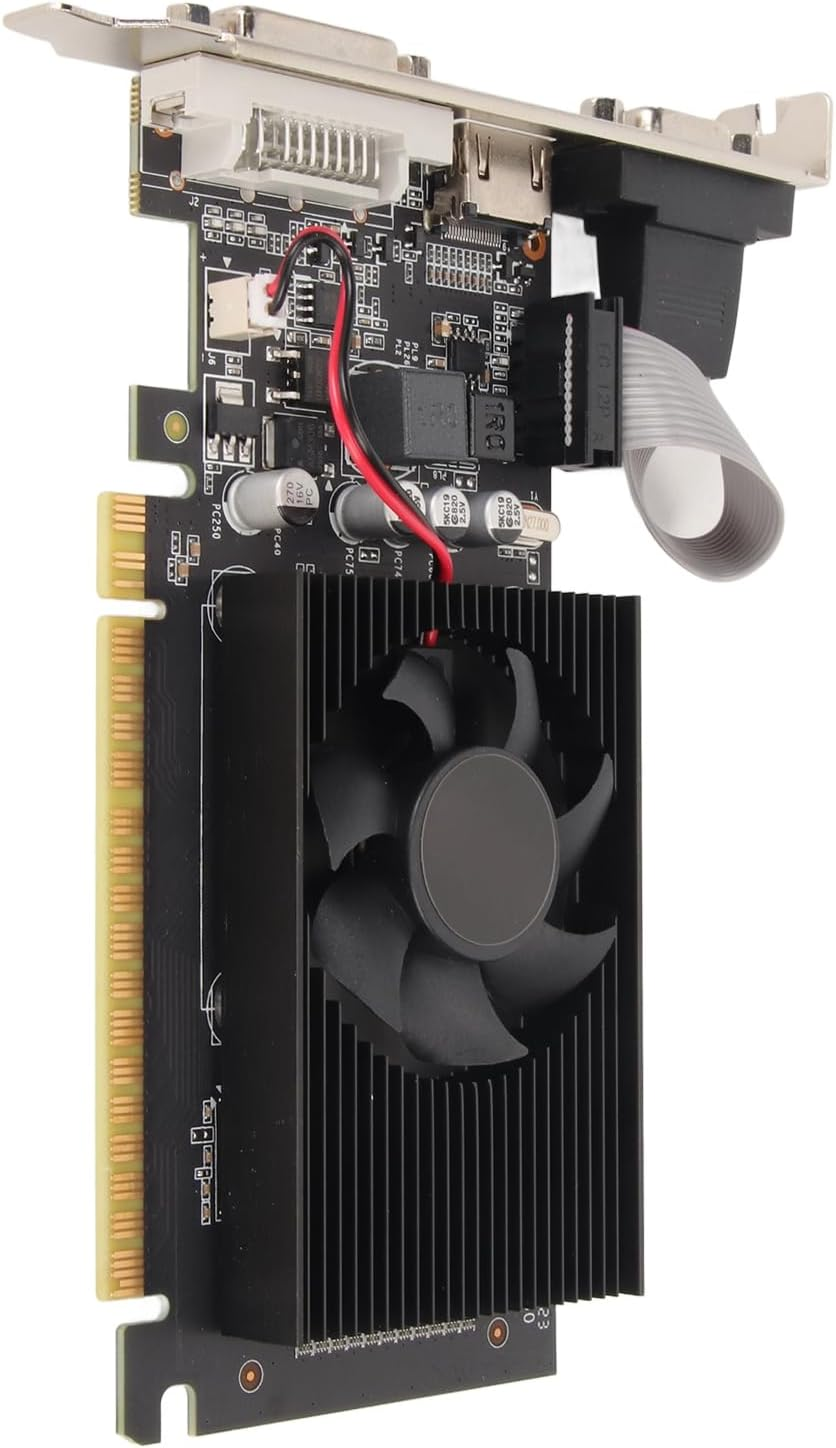 GT610 Graphics Card, 2GB DDR3 64Bit Computer Graphics Card, DVI, VGA, HDMI PCI Express 1.1 X 16 GF119, 40Nm Independent Graphics Card for Computer Desktop, Easy to Install image number 3