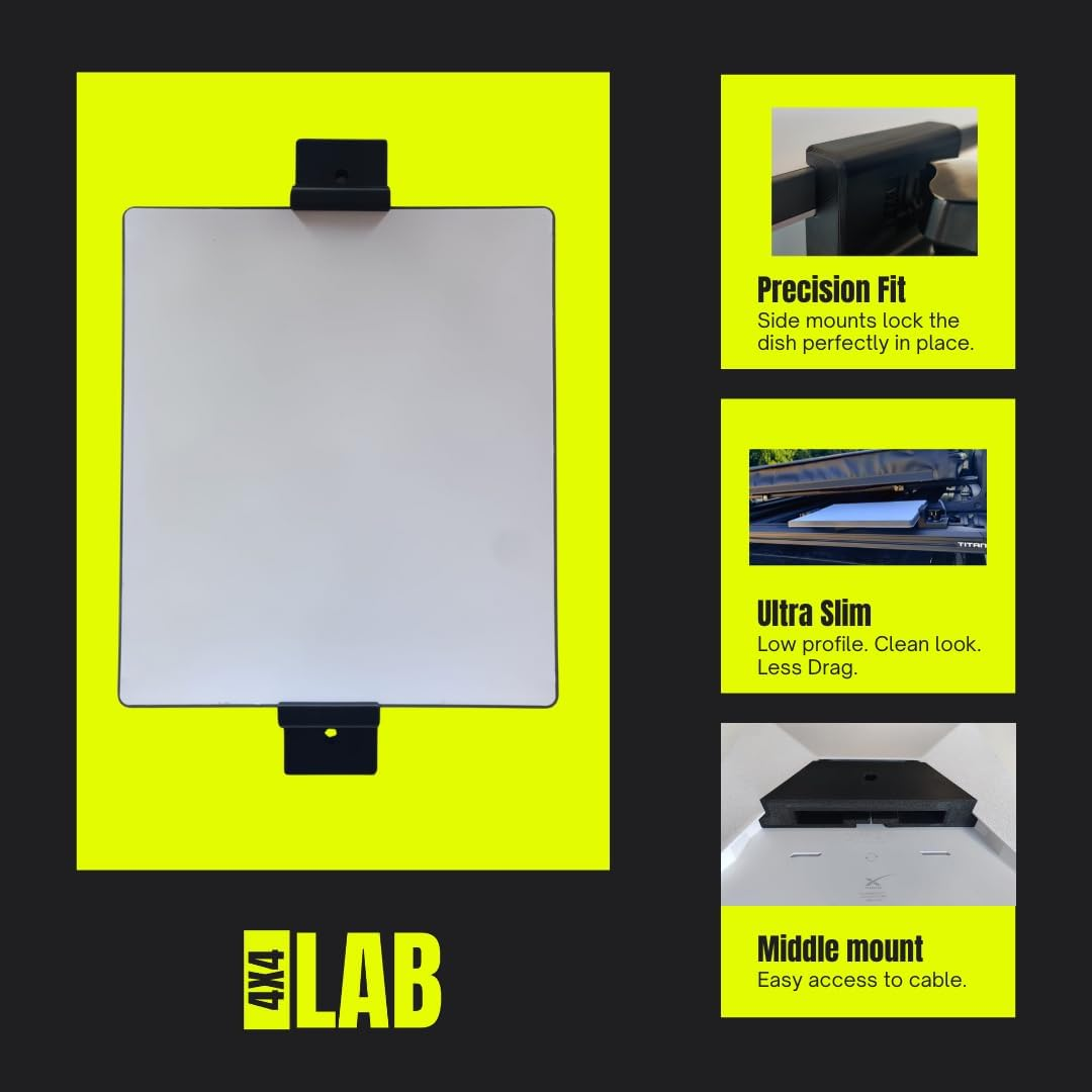 Starlink Mini Flat Roof Rack Mount | 4X4 LAB Australian Made image number 5