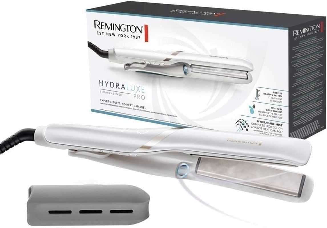 Remington Straighteners [Test Winner] Hydraluxe Pro (Mist Technology "Hydracare" for Long-Lasting Results without Heat Damage, Moisture-Retaining Ceramic Coating) Hair Straightener S9001 image number 5