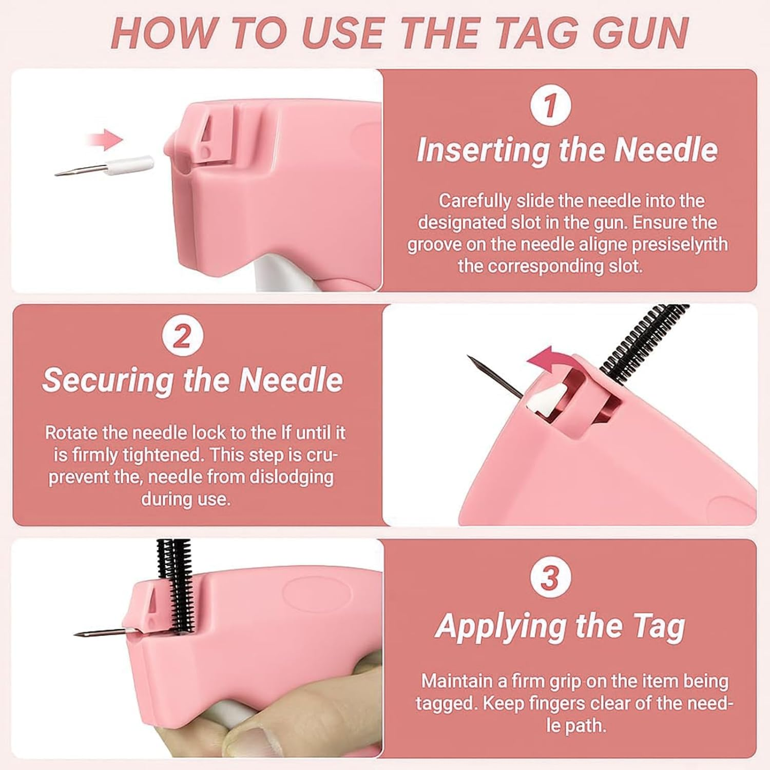 MAEZOE Stitch Gun for Clothes with 5 Needles & 2000 Fasteners &ndash; Quick Sewing Gun for Clothing Repairs, Hemming, Quilting &ndash; Durable Fabric Stapler for DIY, Home & Tailors image number 2