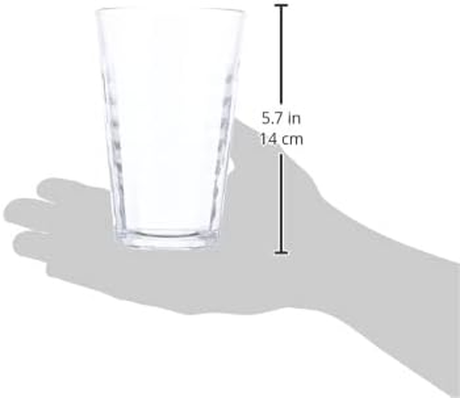 Duralex 1062AB06/6 Prisme Clear Tempered Glass, 17.75 Oz