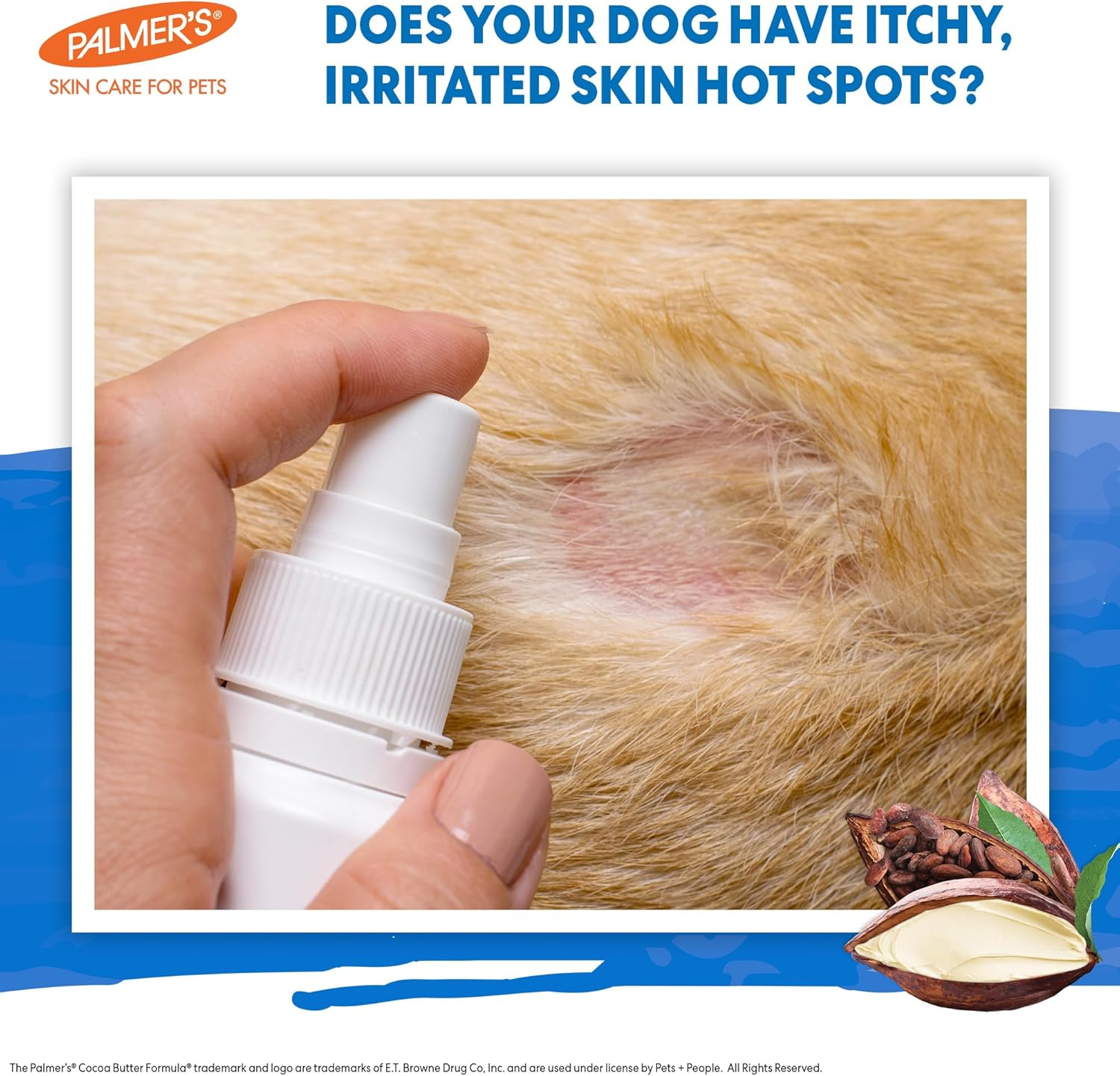 Palmer'S for Pets Itch & Hot Spot Relief Spray with Cocoa Butter 8Oz image number 2