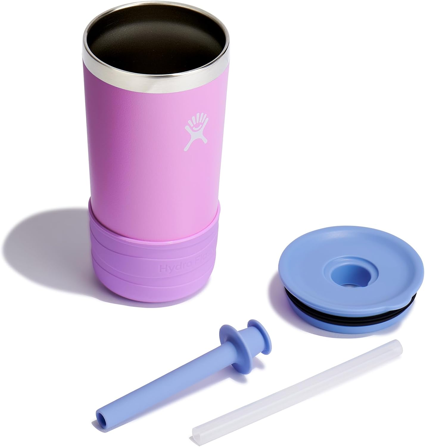 Hydro Flask Kids 12 Oz Tumbler with Straw and Boot Anemone - Anemone image number 2