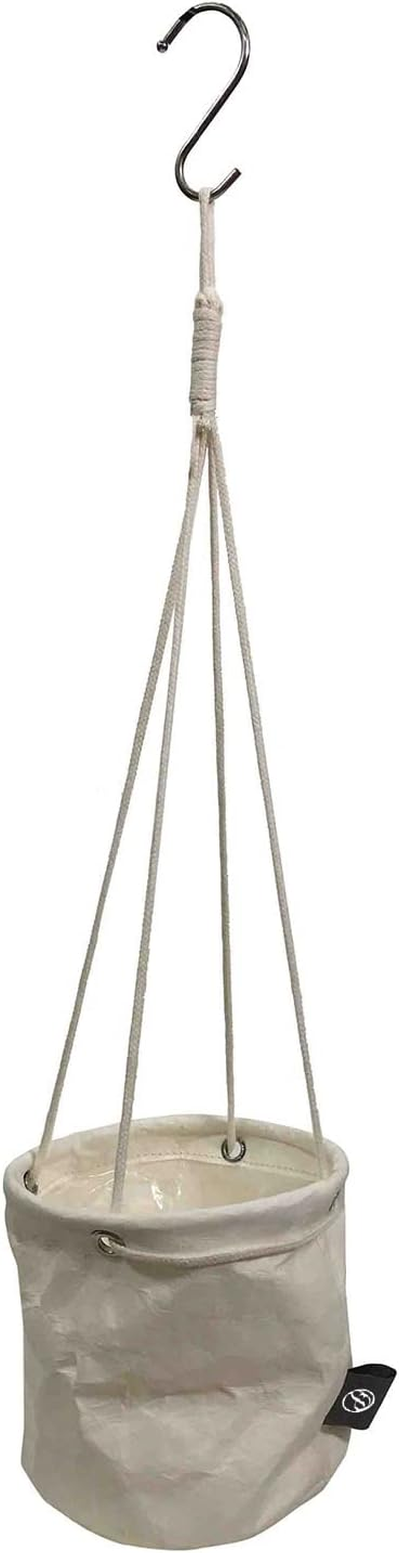 Yamazen Y-PP-HPCS-P-WH Hanging Planter Cover, Decorative Plants, Hangable, Holds No. 3 to 4 Pots, Hook Included, Kraft Paper, Simple, Interior, White image number 1