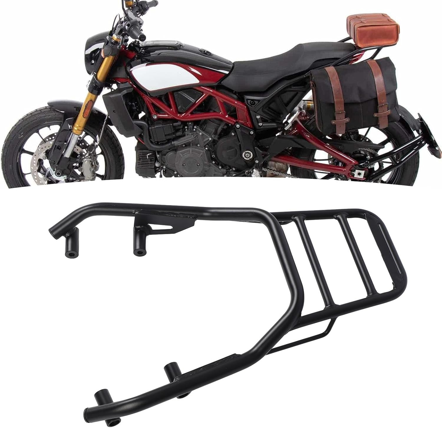 Motorcycle Luggage Rack for Indian FTR1200 2019-2023, Powersports Luggage Racks, Rear Rack, FTR1200 Accessories image number 6