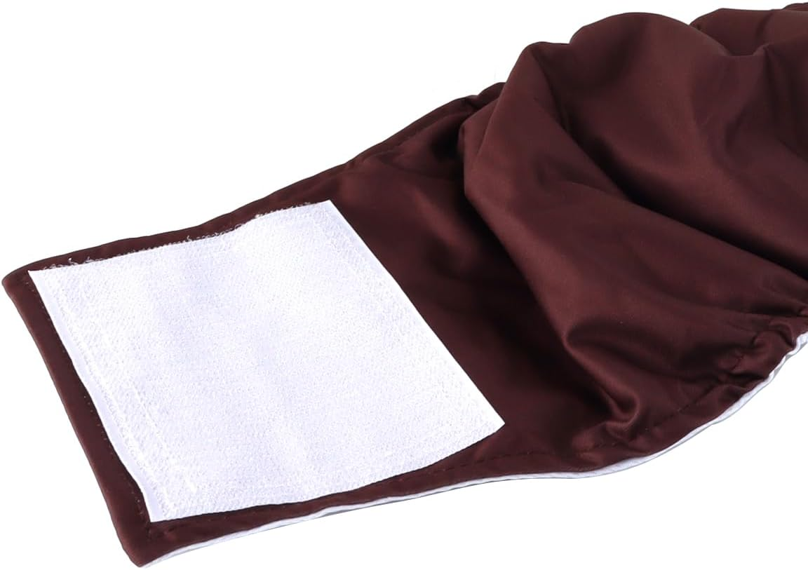 Enwye Washable Male Diapers Incontinence Bandage for Large Adult Dogs XL 68 X 24 Cm Brown image number 5