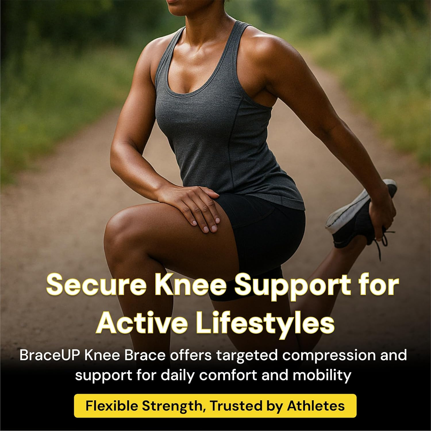 Braceup Knee Brace with Side Stabilizers & Patella Gel Pads - Ultimate Knee Support for Knee Pain, Arthritis, and Patella Stabilization (L/XL) image number 5