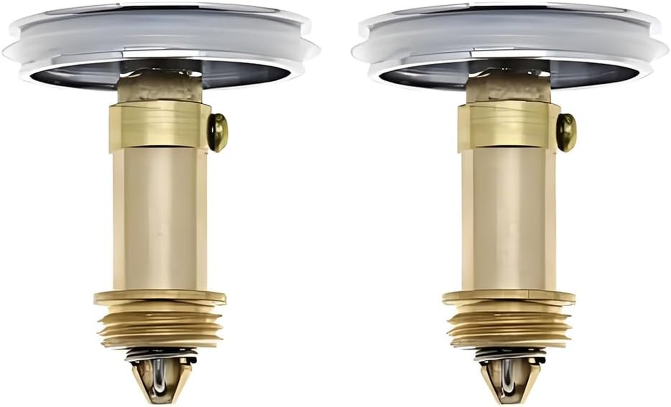 Bathroom Sink Drain Plug Stopper, 2 Pack 38Mm Basin Pop up Click Clack Plug with Brass Slotted Bolt Spring for Bath Vanity Sink Bathtub Kitchen image number 4