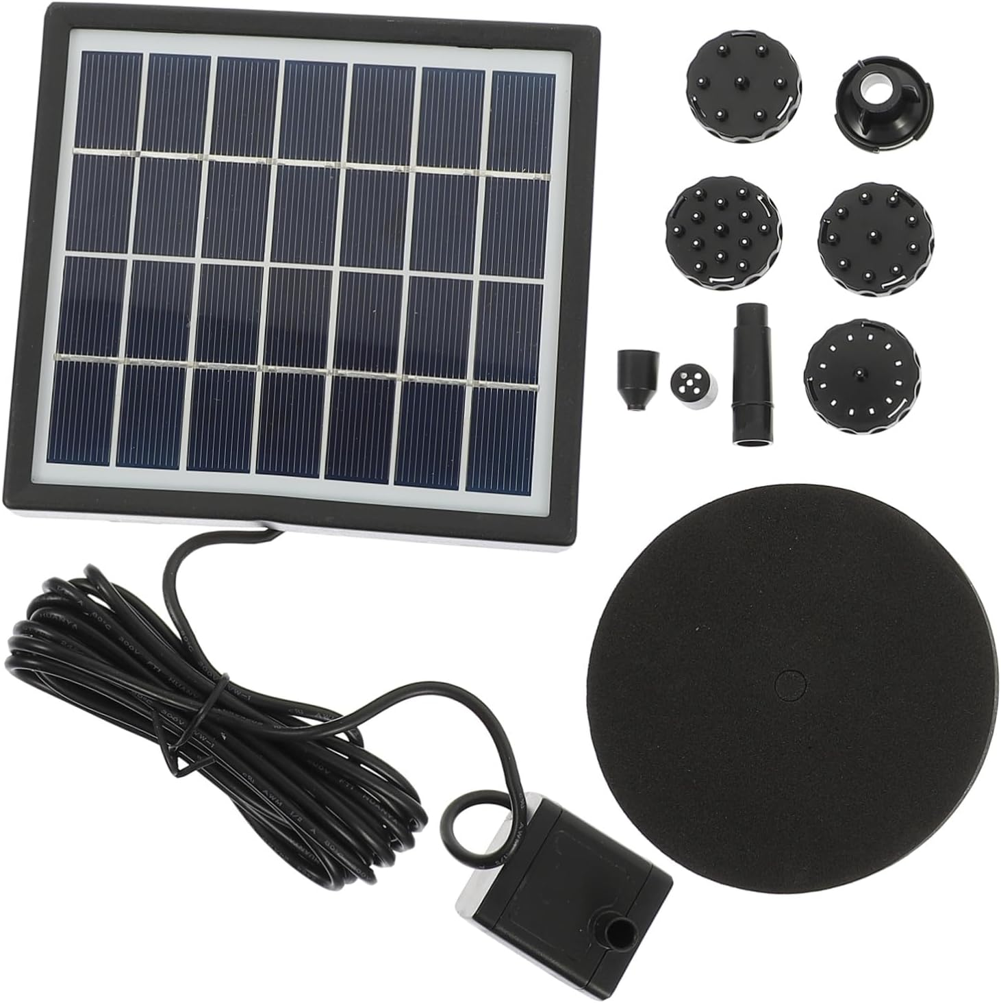 Solar Powered Pump Small Floating Fountain for Garden Decor Easy-Clean Solar Fountain Water Pump Automatic Operation without Battery Electricity image number 2