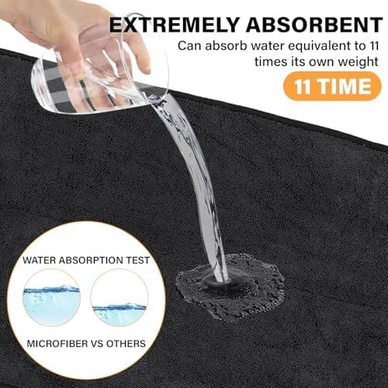 3PCS Bathroom Drying Cloth,Shiny Wipes for Car Detailing, Ultra Absorbent Microfiber Drying Towel for Cars and Trucks, Streak Free, Scratches Kitchen,Window Multipurpose（40 * 40Cm Large Size） image number 6