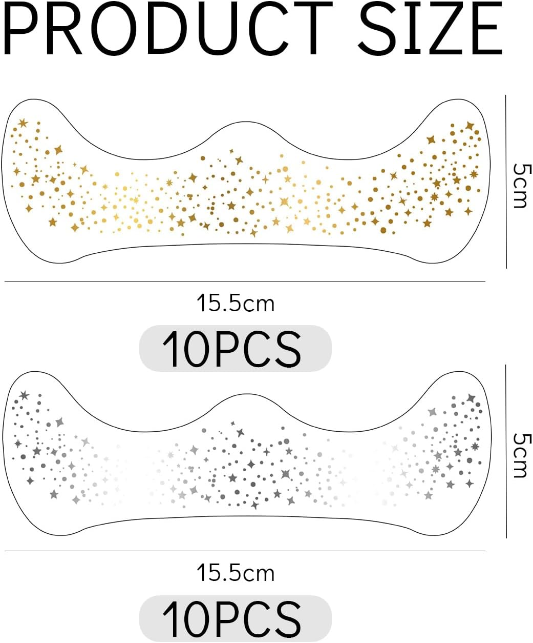 20 Flashing Freckle Tattoos, Party Body Arm Stickers, Fashionable Creative Tattoos, Party Party Decorations, Durable Waterproof image number 5