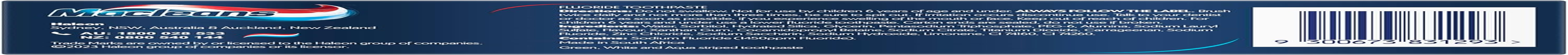 Macleans Extreme Clean Lasting Fresh Fluoride Toothpaste, 170G image number 2